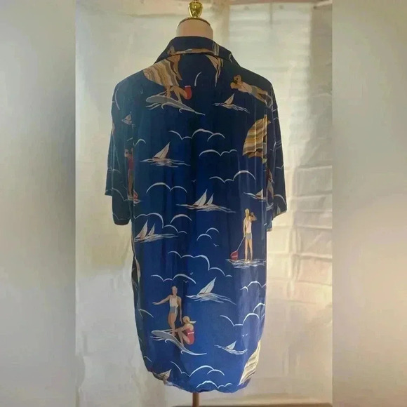 Vintage Ralph Lauren Blue Bird Patterned Shirt - Picture 6 of 6